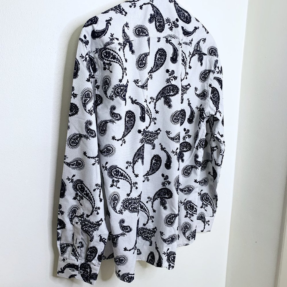 Maceoo - Paisley White Long Sleeve - Picture 2 of 4